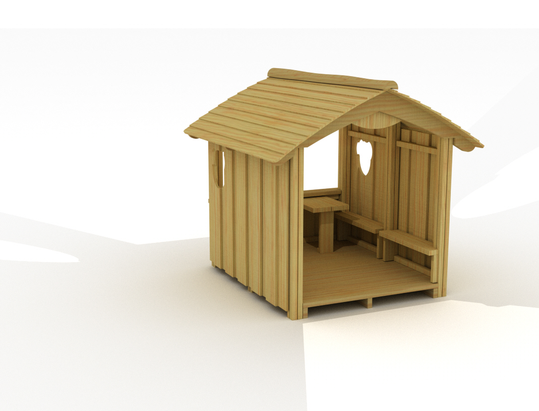 Stort Bjørnebo med gulv